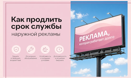 Как продлить срок службы наружной рекламы в Мирном