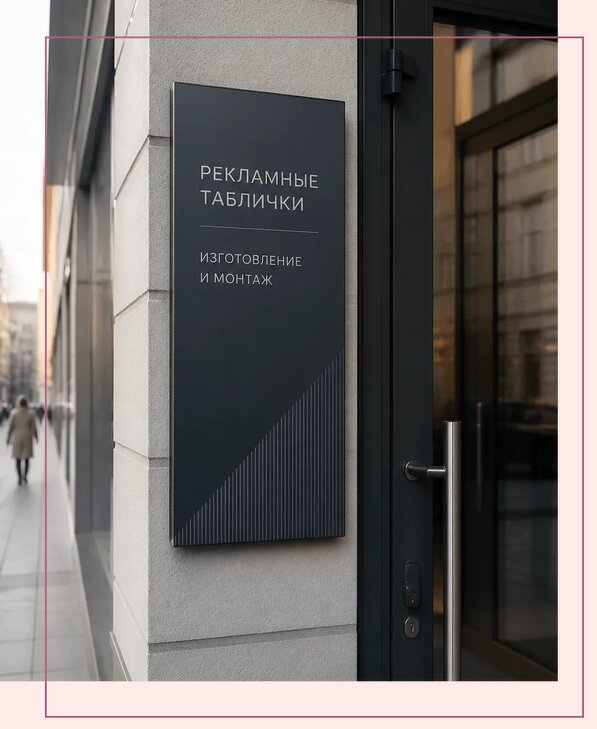 Рекламные таблички в Мирном по цене от 4549 р. | Аванза-Мир