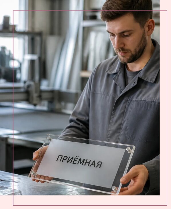 Таблички из оргстекла на заказ в Мирном от 3943 р. | Аванза-Мир