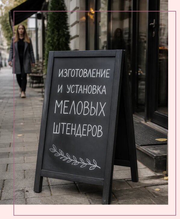Меловые штендеры в Мирном по цене от 6571 р. | Аванза-Мир